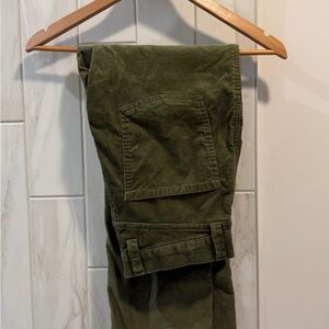 L.L. Bean Men's Forest Green Corduroy Pants
